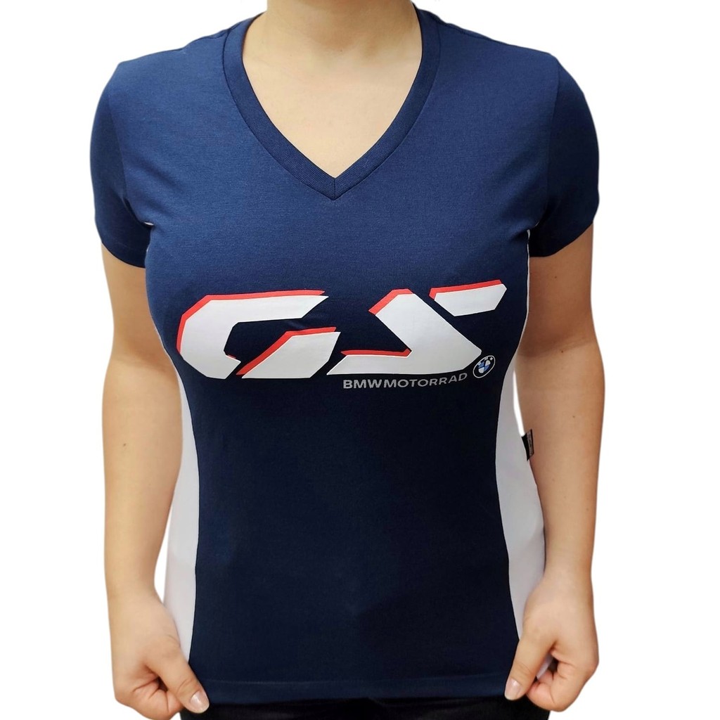 Camisa Baby Look Feminina All Boy BMW GS Azul Marinho- ALL 586