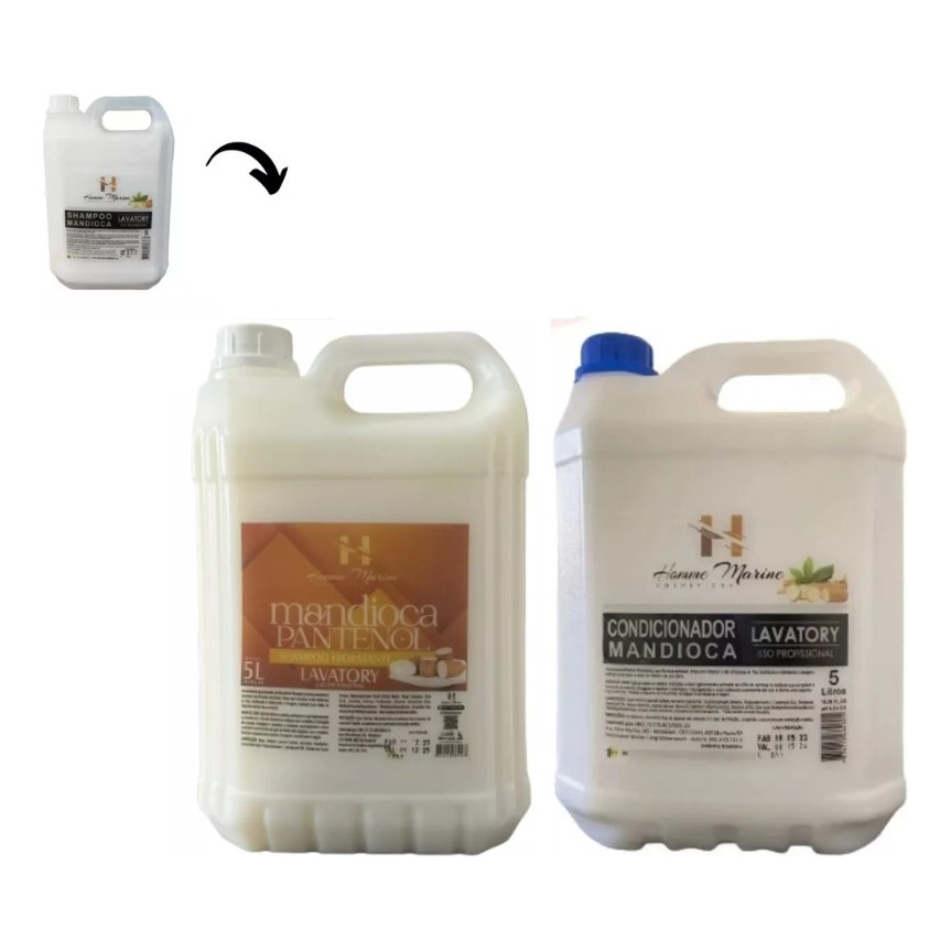Kit Mandioca Profissional 5lts Homme Marine