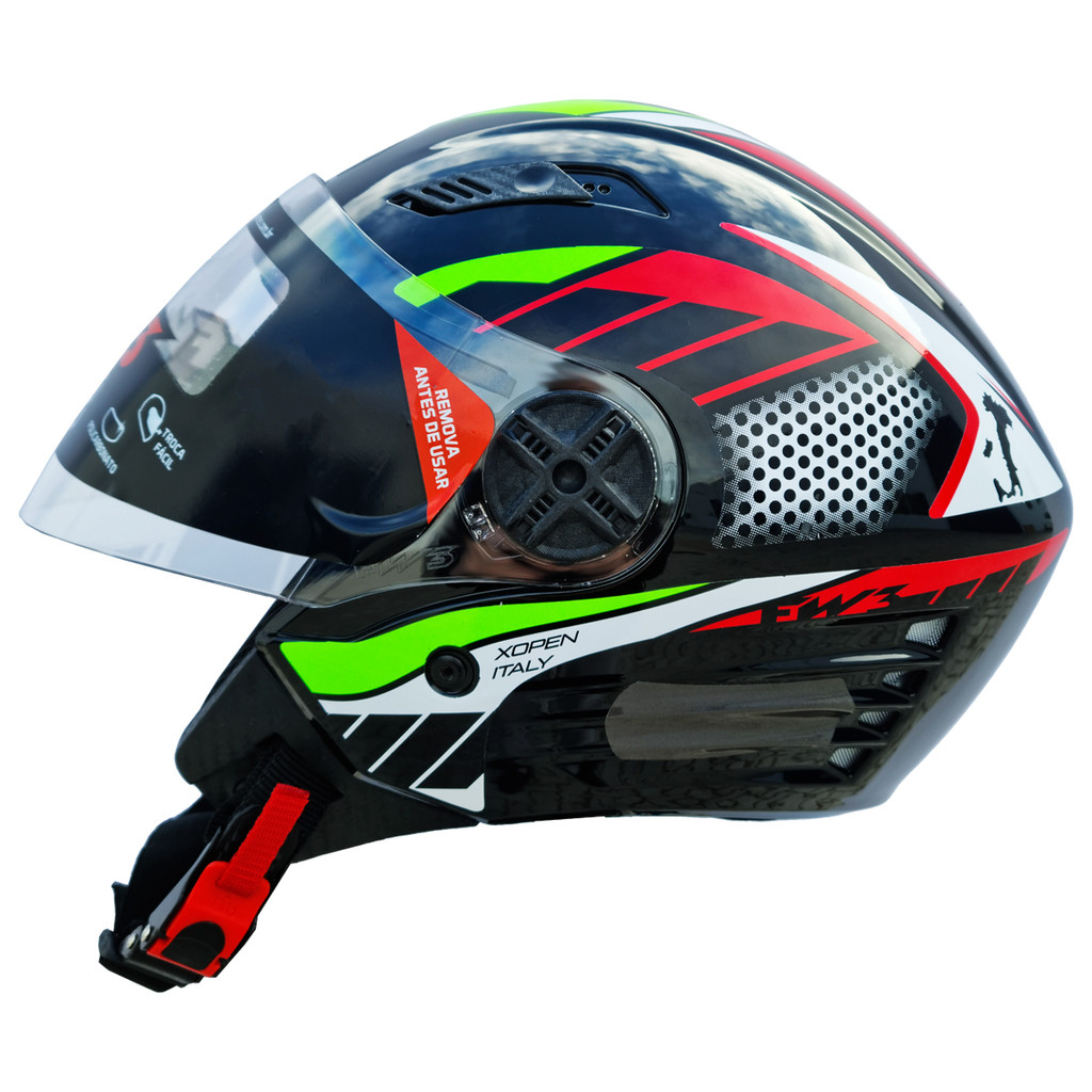 Capacete Fw3 X Open Países Preto Itália Tamanhos 56 58 60 em Oferta na Shopee