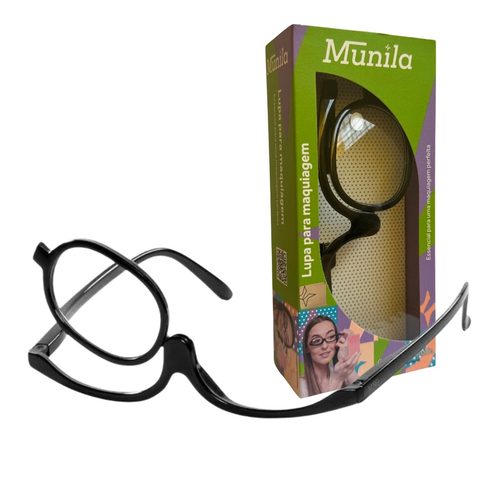 Óculos Lupa De Aumento Para Maquiagem Grau Ajustavél Munila em Oferta na Shopee