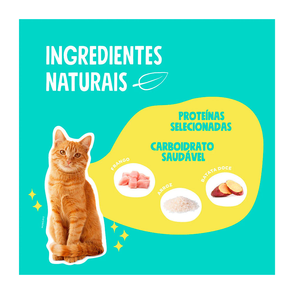Detalhes do Ração Quatree Select Gatos Castrados Frango e Arroz 3kg