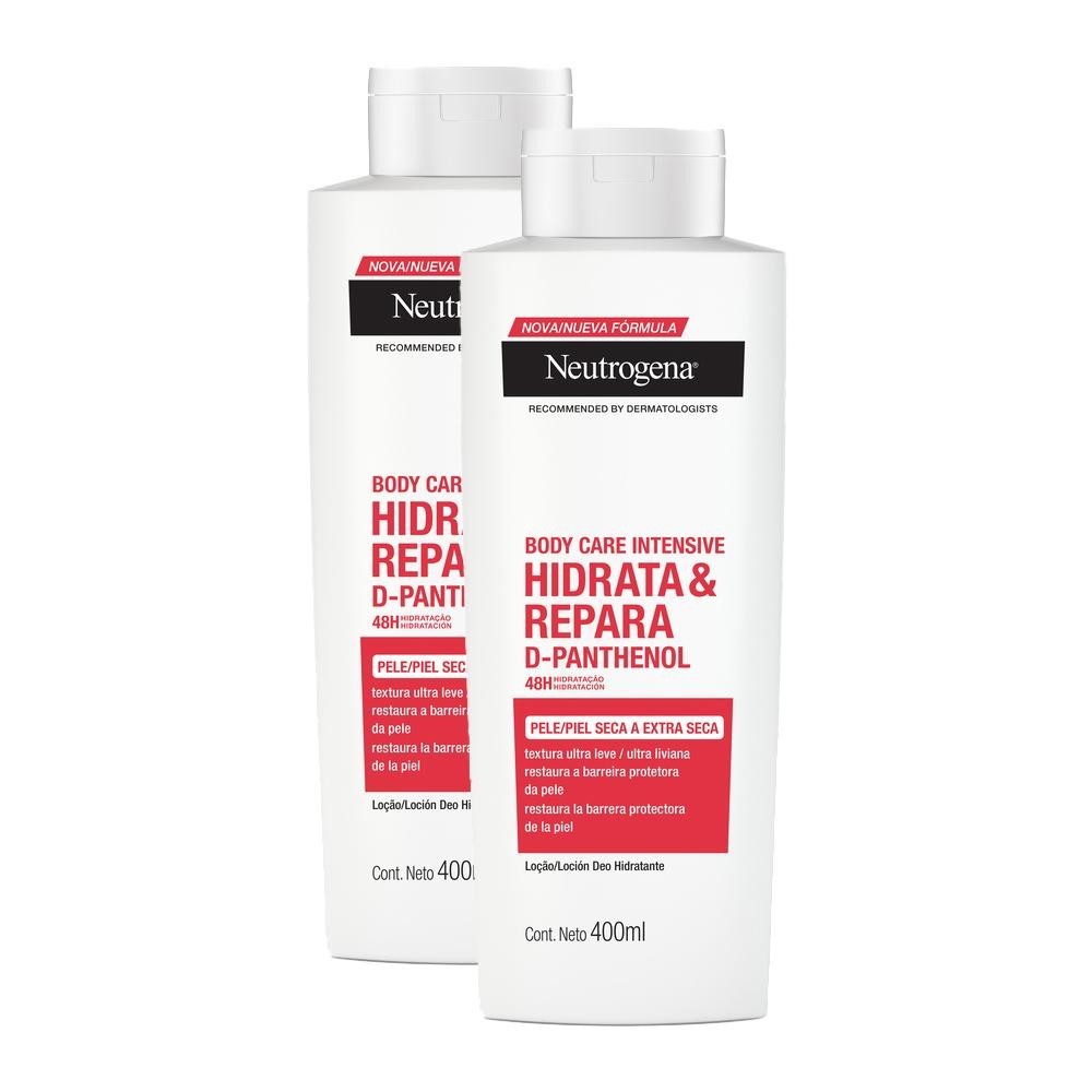 Kit com 2 Hidratantes Corporal Neutrogena Body Care Intensive Hidrata&Repara 400ml em Oferta na Shopee