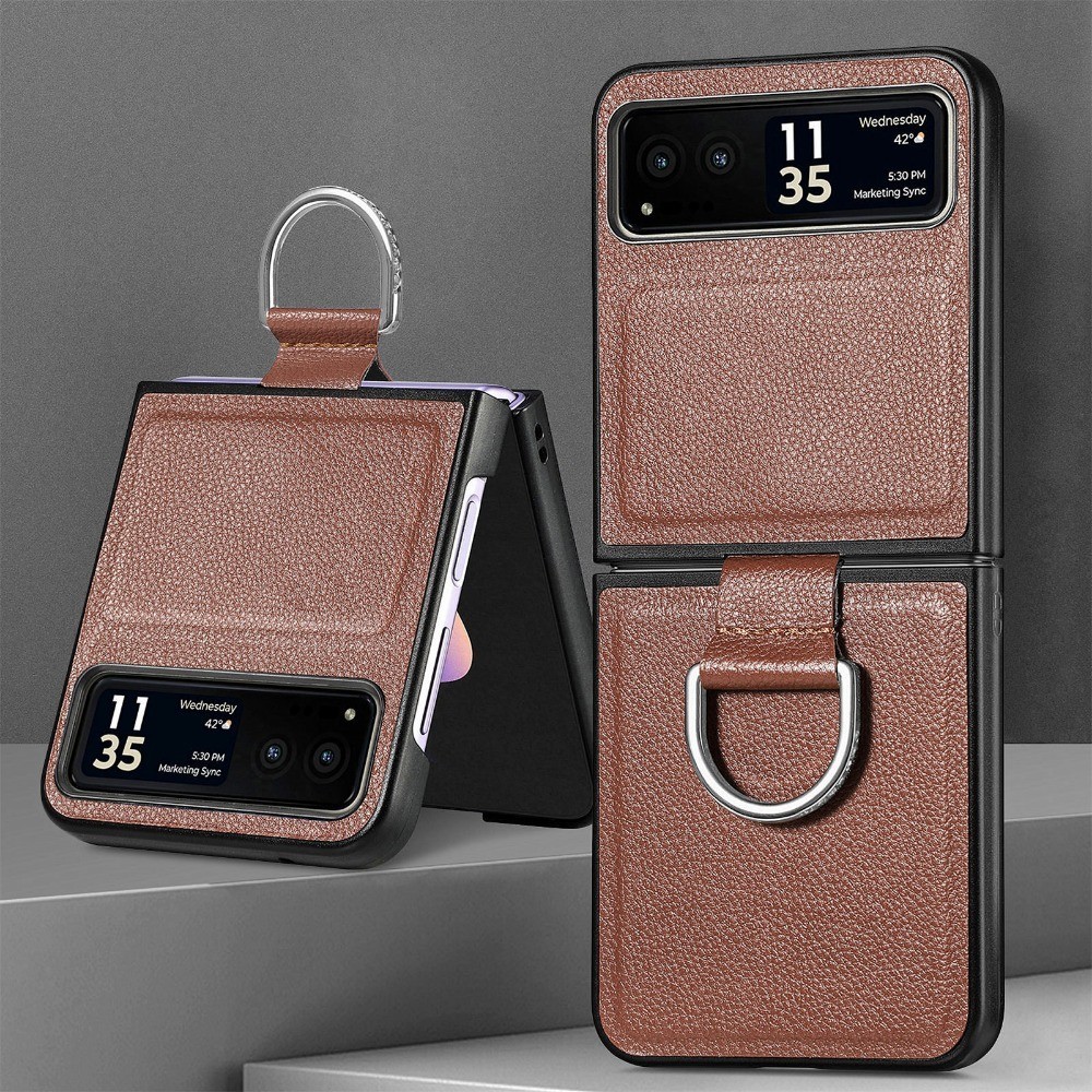 Couro Do Plutônio Para Motorola Razr 50 Ultra Mooto Razr40 Caso De Telefone Com