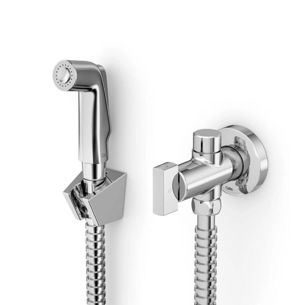 Ducha Higiênica Com Registro E Derivação Flow Celite Cromado em Oferta na Shopee
