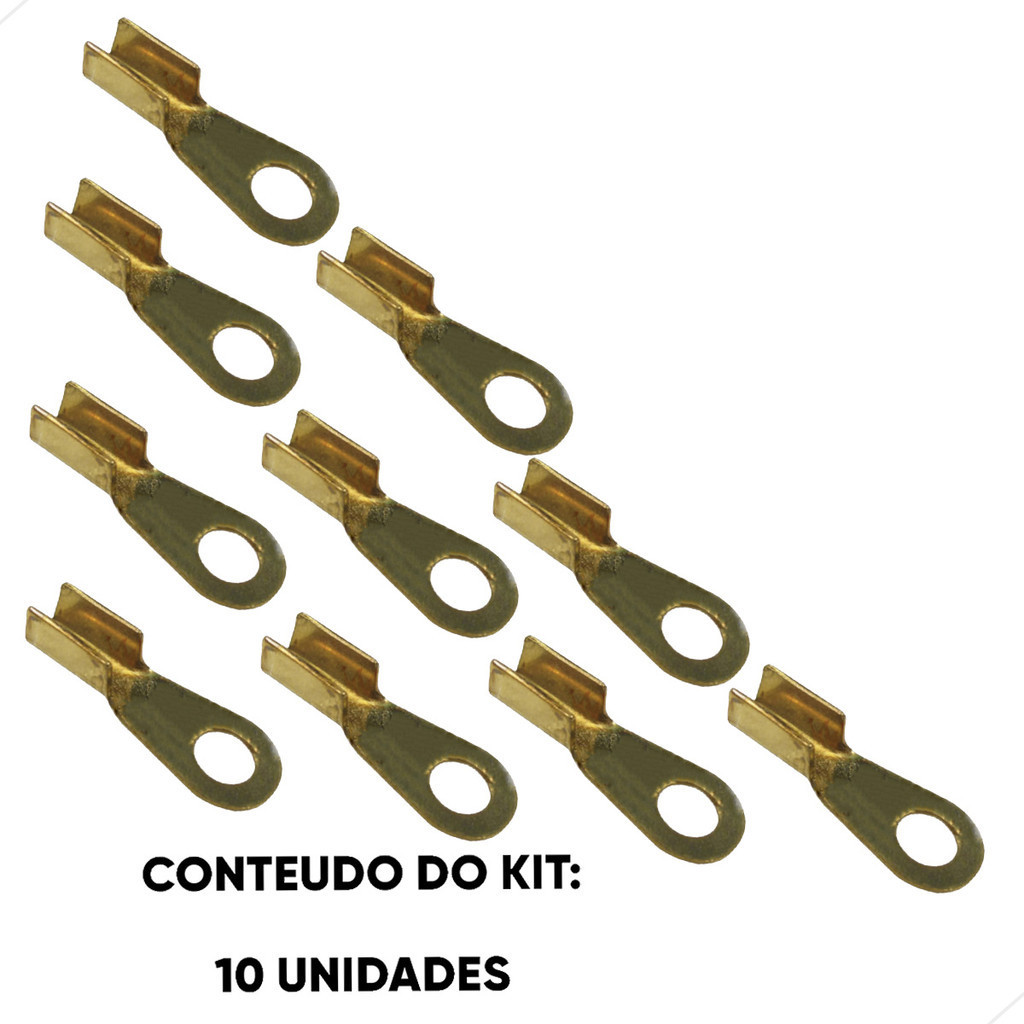 Kit Terminal Olhal 01/04 - 06.50 12.0 - 10 Unidades (kt10ete3027l) 71598 em Oferta na Shopee