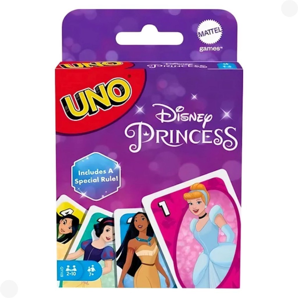 Jogo De Cartas Uno Disney Princess 112 Cartas Gyy69 - Mattel