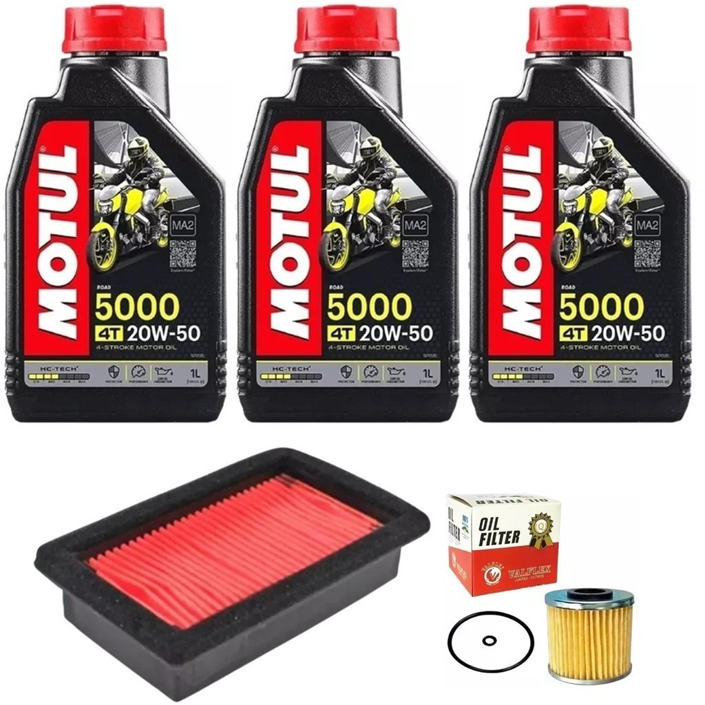 Kit Filtro Oleo, Filtro Ar, Oleo 20w50 5000 Xt 600 93 Á 03