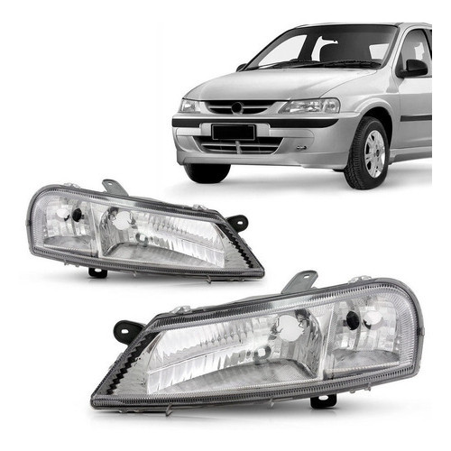 FAROL CELTA 2000 A 2006 MASCARA CROMADA ESQUERDO OU DIREITO em Oferta na Shopee