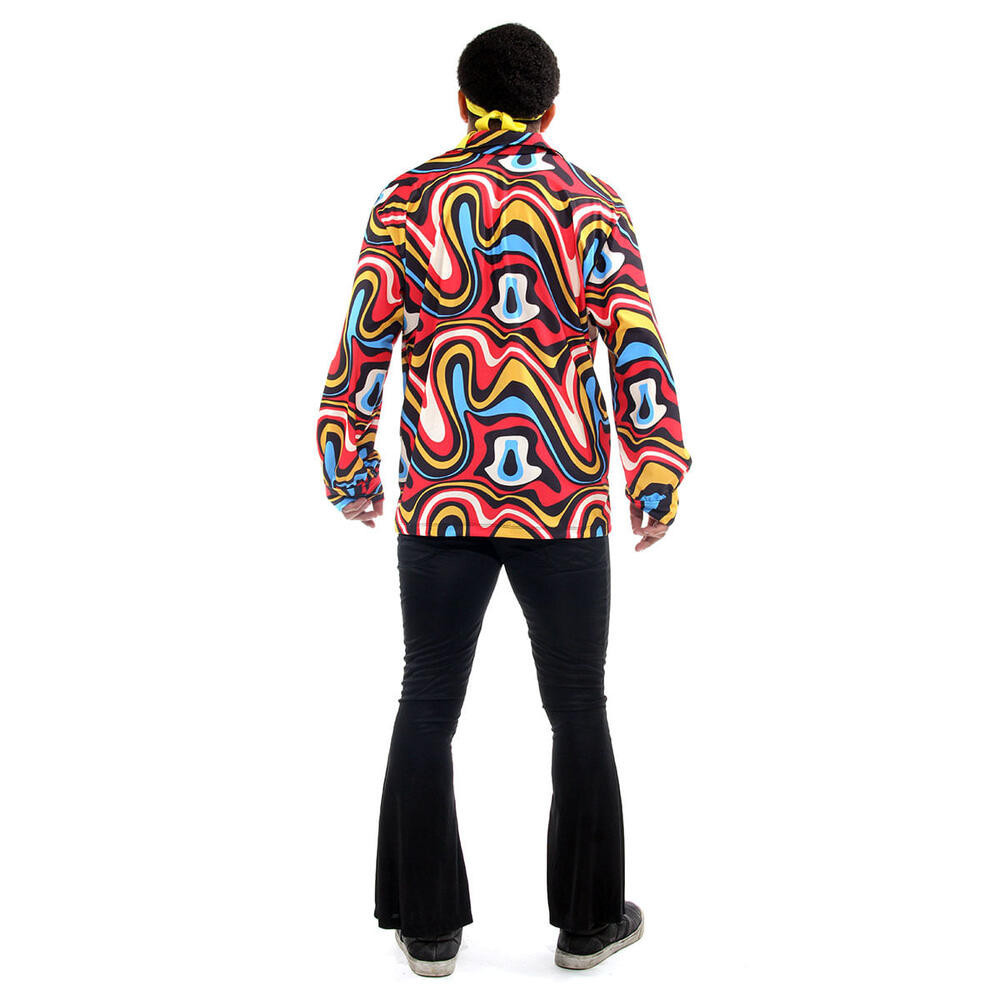 Fantasia Hippie Masculino Adulto Com Acessório Abrakadabra · foto 2