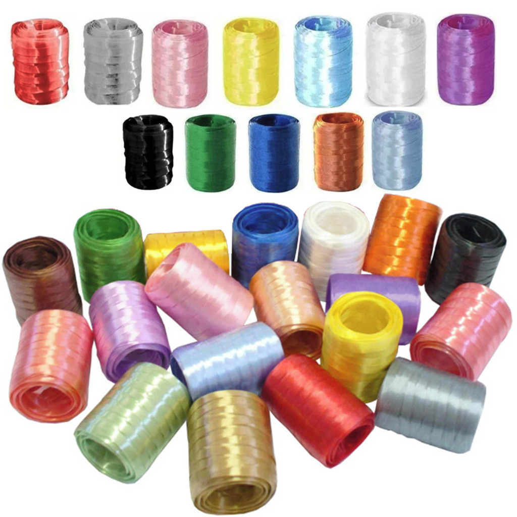 Fitilho Para Amarração Decorativo Balão Presente Embalagem Artesanato 5mmx50m Festa Colorid Plástico em Oferta na Shopee