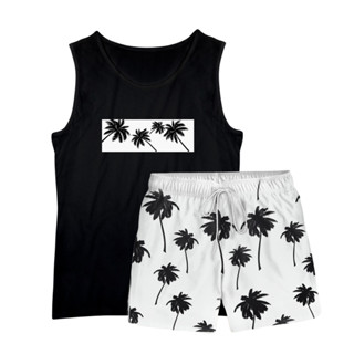 Conjunto Masculino Camiseta Regata Algodão E Short Tactel Coqueiros em Oferta na Shopee