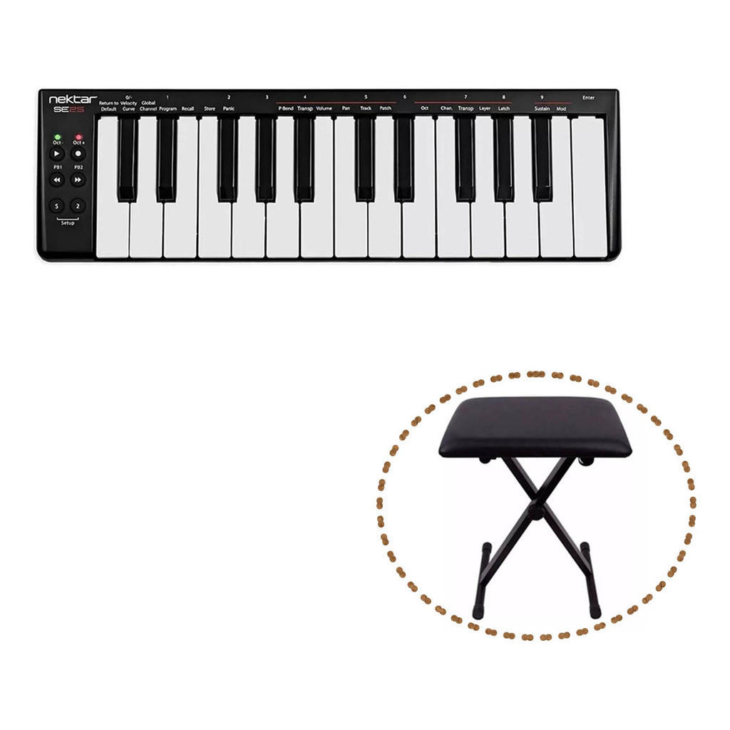 Se25 Nektar Teclado Controlador Midi + Banco