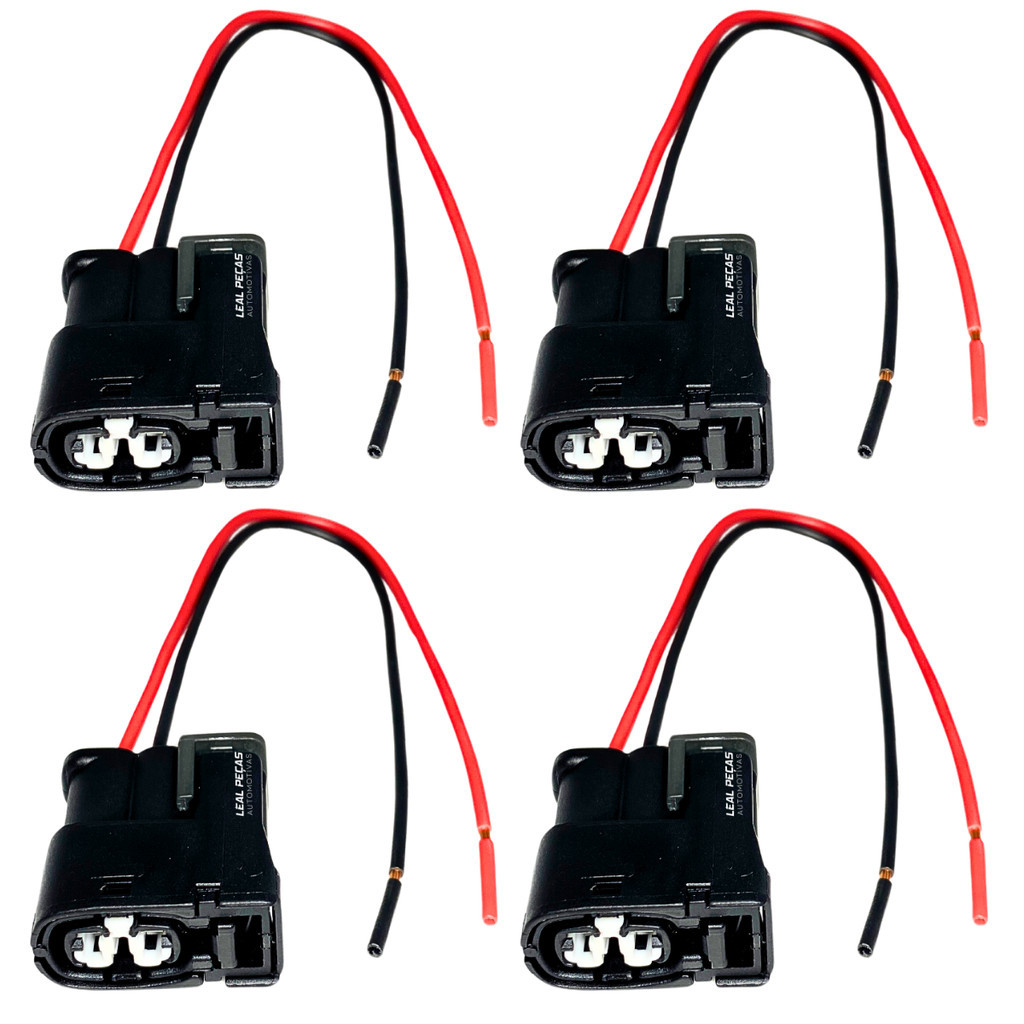 Kit 4 chicote 2 Fios Bobina: Clio/ Logan/ Sandero/ Kangoo/ Symbol Megane/ Scenic 1.6 16v