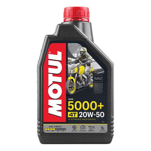Óleo Para Motor De Moto Motul 5000+ 20w50 4t 1l - Spare Parts and Accessories for Vehicles