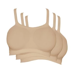 Kit 3 Sutiãs Top Hanes Bandini sem Costura H299