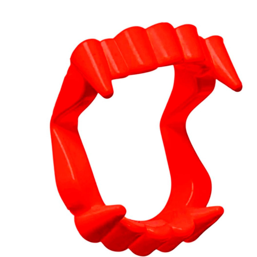 Kit Dentadura de Halloween - "Dentes de Vampiro" - Vermelha - 8 unidades - Rizzo em Oferta na Shopee