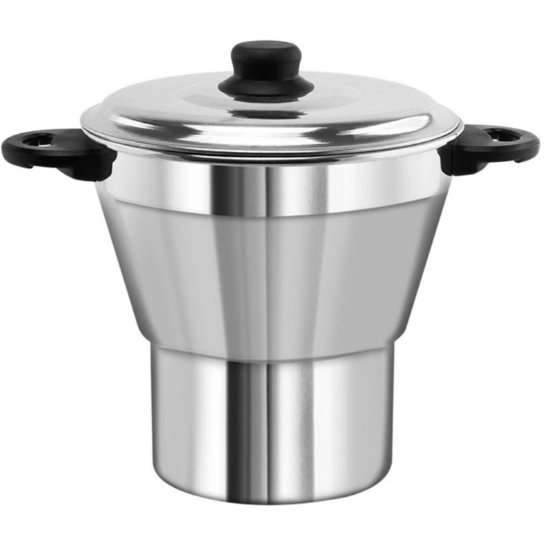 Cuscuzeiro Nordestino Alumínio polido N°14. em Oferta na Shopee