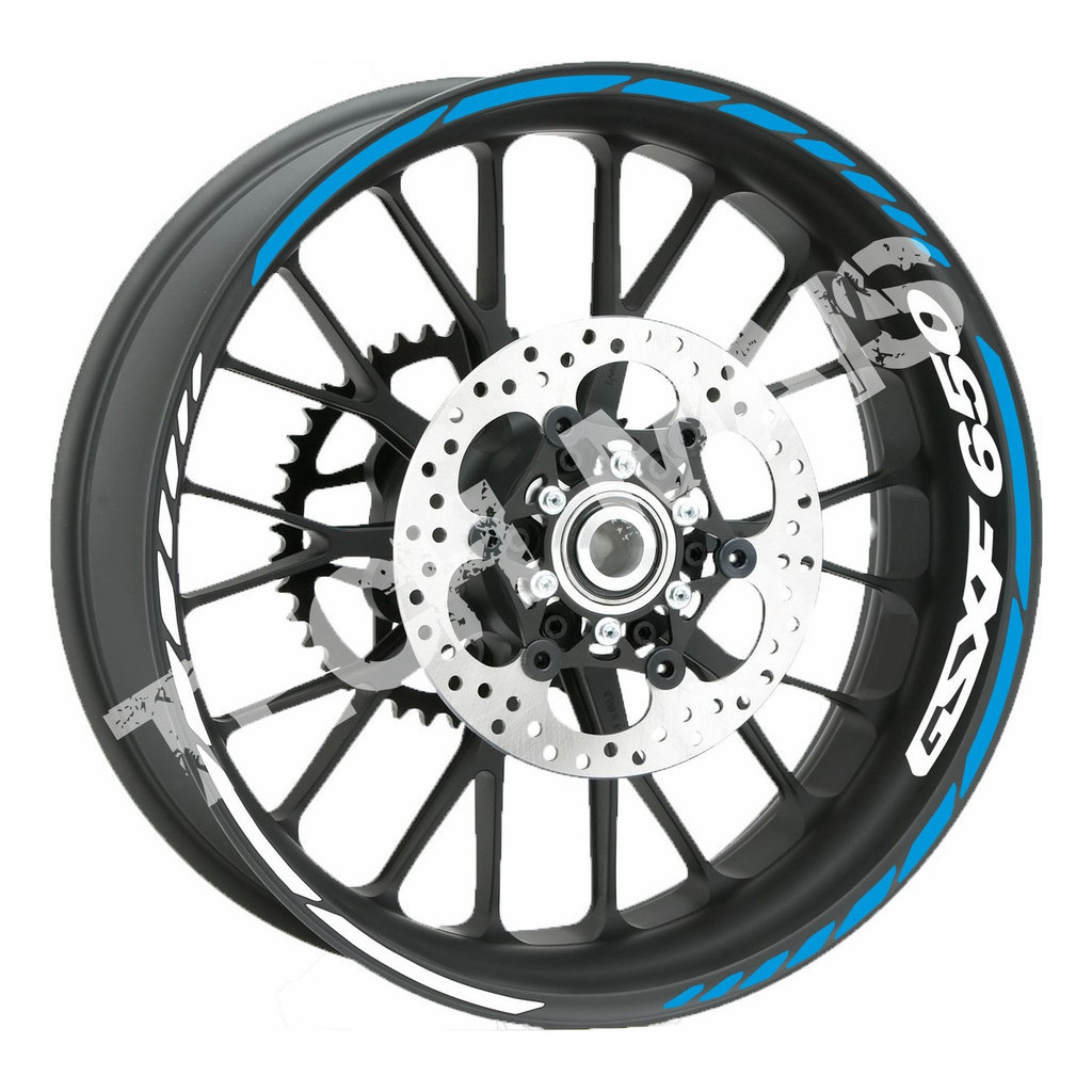 Adesivos De Rodas Refletivo Para Motos Suzuki Gsxf 650