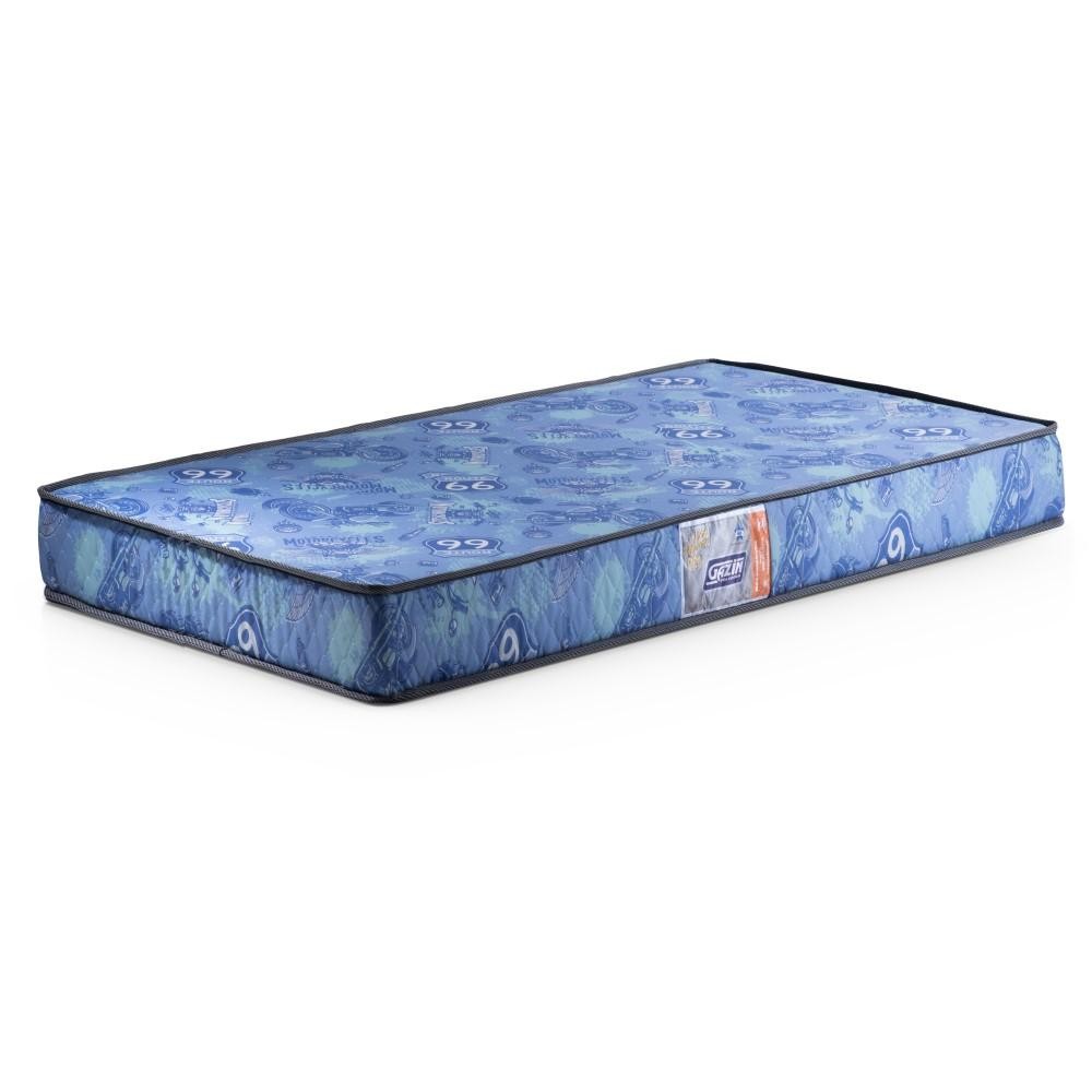 Colchão Solteiro 88x188 Espuma D20 Gazin Supreme Azul em Oferta na Shopee