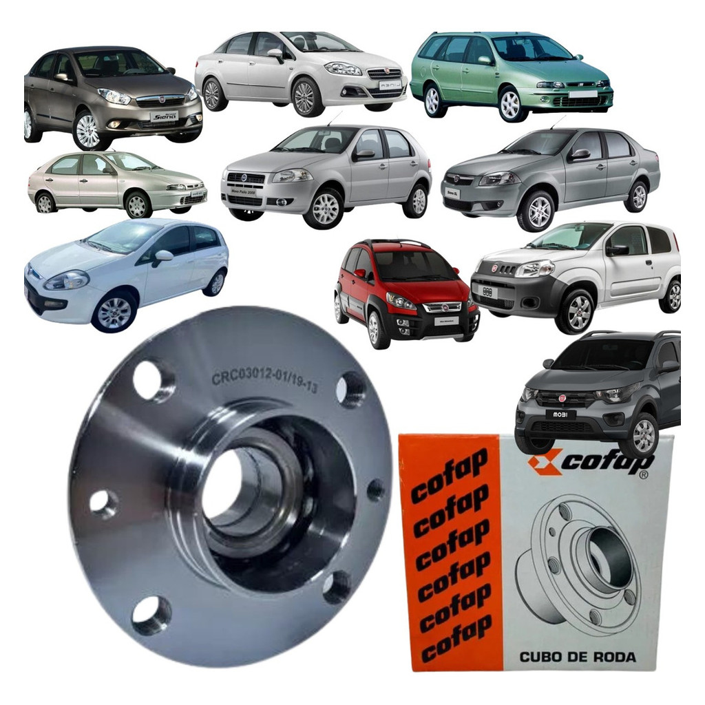 Cubo Traseiro Com Rolamento  Fiat Palio 96/15 Cofap