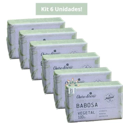 Kit 6 Unidades Sabonete em Barra BABOSA 110g Cheiro D´Ervas
