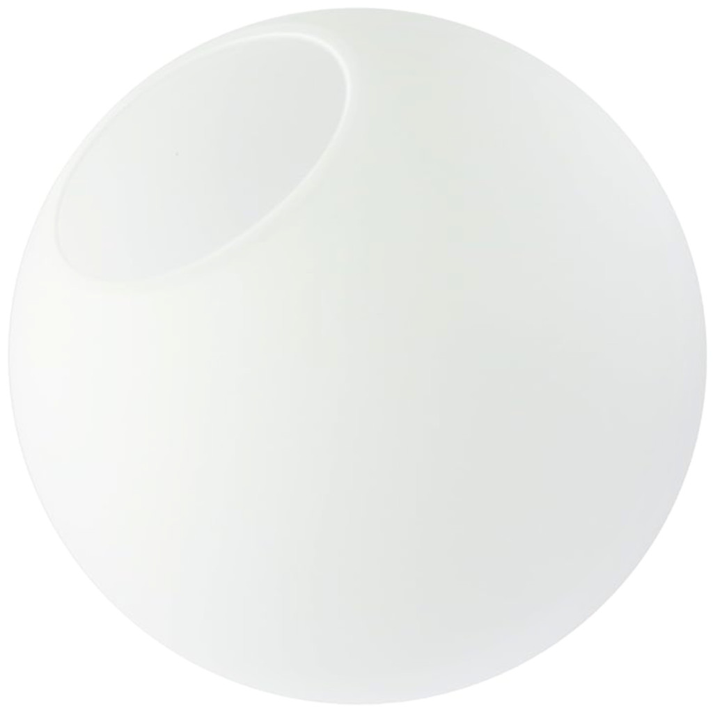 Globo Vidro 12cm Esfera Bola Jabuticaba Branco Fosco Leitoso Gimpo GLOBO12-BRANCO