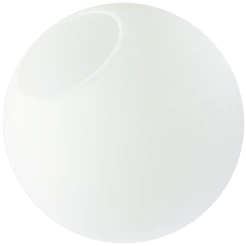 Globo Vidro 12cm Esfera Bola Jabuticaba Branco Fosco Leitoso Gimpo GLOBO12-BRANCO