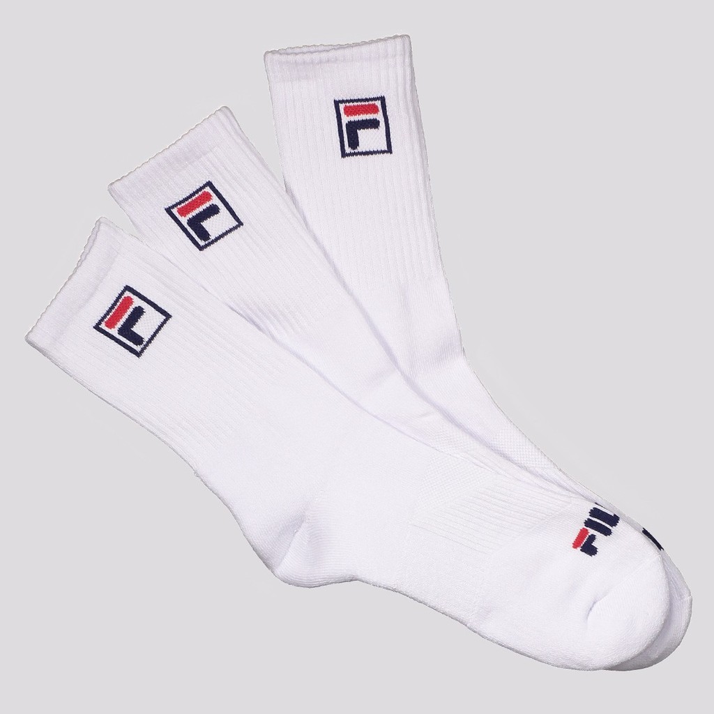 Kit Meia Fila Fbox 3 Pares Cano Alto Branco