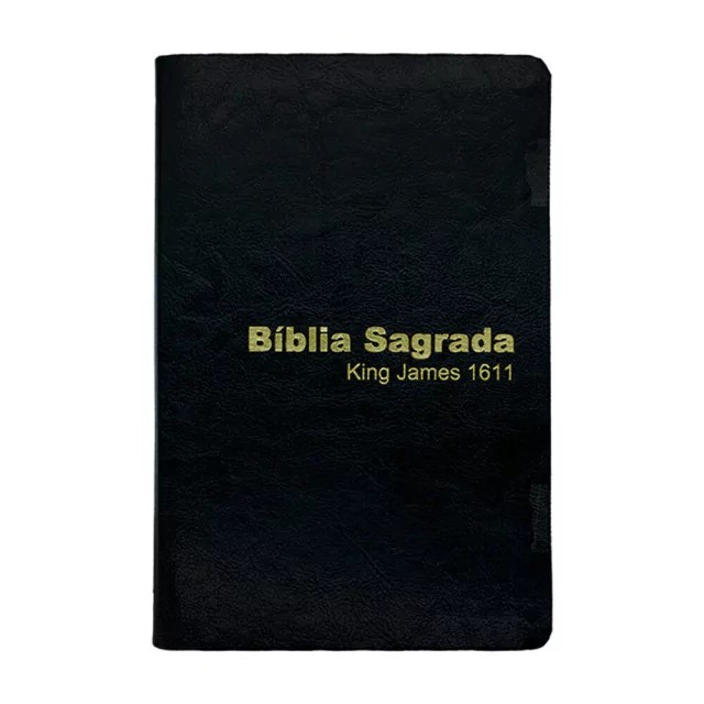 Bíblia Sagrada King James 1611 | Letra Normal | Capa Luxo | Preta