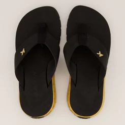 Chinelo Kenner Rakka Preto e Dourado