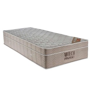 Colchão Solteiro Airtech Spring Mola Superpocket (25x78x188) Bege em Oferta na Shopee