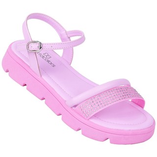 Sandália Feminina Infantil Aurora Brilho - Rosa em Oferta na Shopee