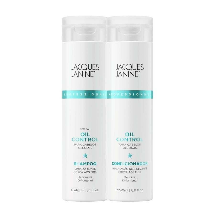 Kit Jacques Janine Oil Control Shampoo Condicionador Controle Oleosidade 240ml em Oferta na Shopee