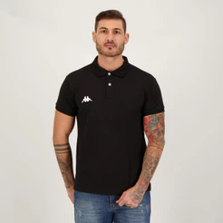 Polo Kappa Piquet Preta