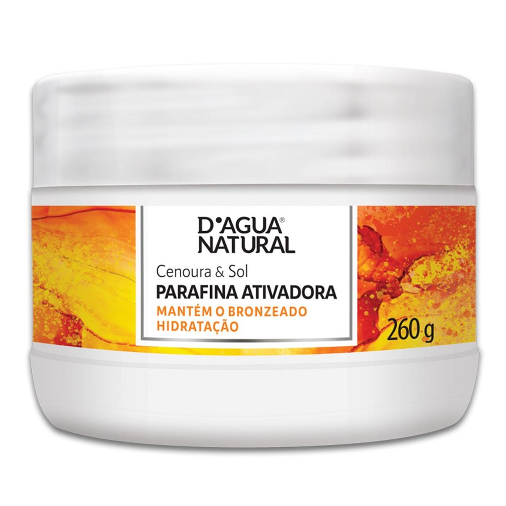 Dagua Natural Cenoura e Sol Parafina Ativadora 260g Mantém o Bronzeado Hidratação em Oferta na Shopee
