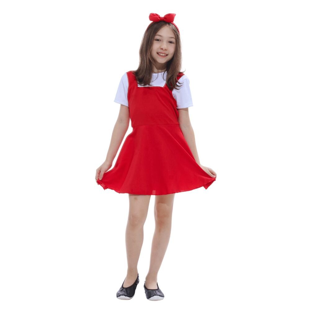 Fantasia Infantil Narizinho Com Tiara E Vestido em Oferta na Shopee