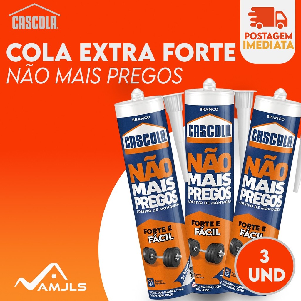 Adesivo Cola Contato Cascola EXTRA FORTE 360g - Kit 3
