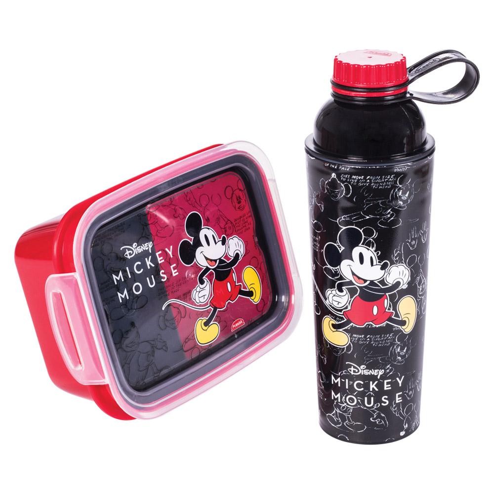 Kit Presente Mickey Garrafa e Marmita Hermética Plasútil em Oferta na Shopee