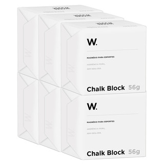 Kit Com 6 Magnésio Em Bloco Chalk Block Cross Escalada 56g