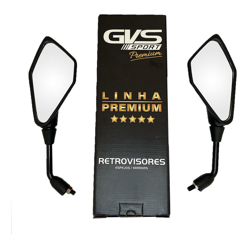 Retrovisor Z400 Kawasaki Yamaha Gvs Lente Convexa Premium em Oferta na Shopee