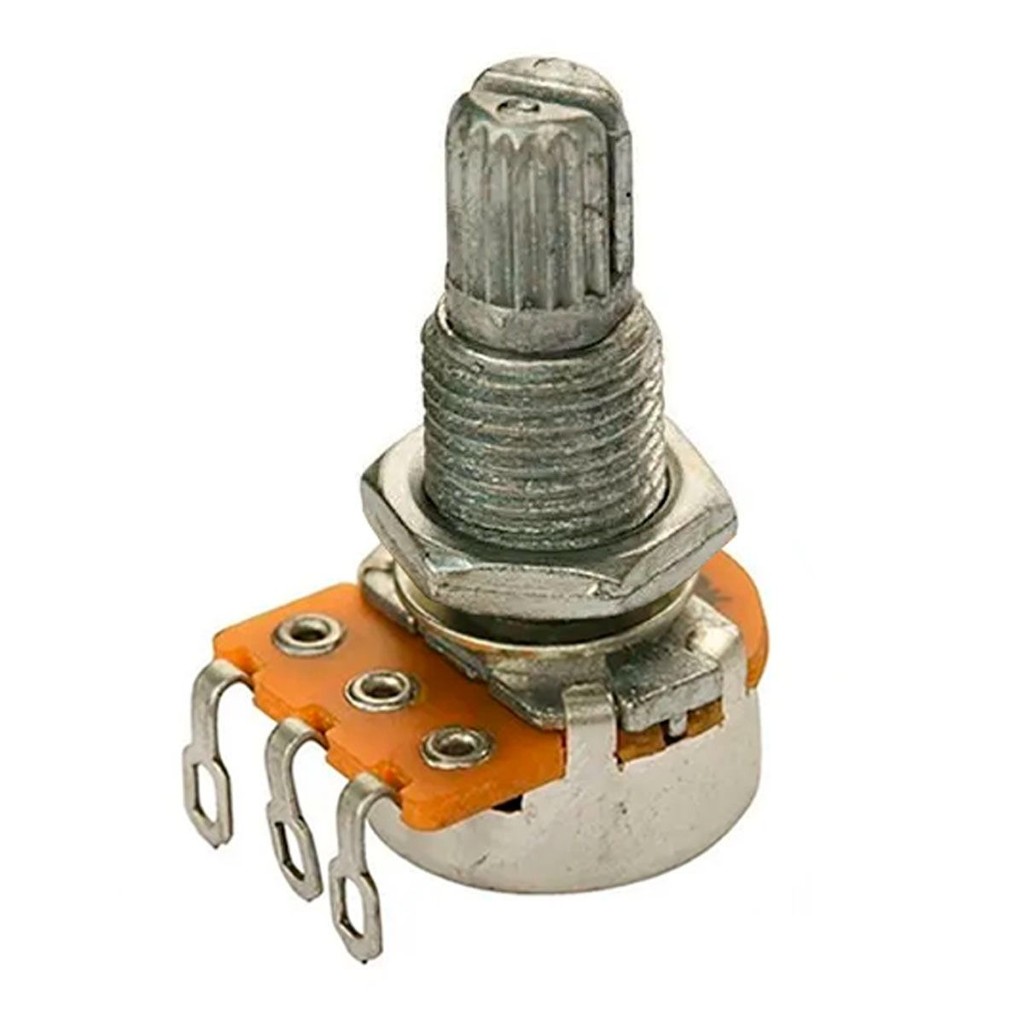 Potenciômetro B500k Para Volume 18/16mm Guitarra E Contrabaixo