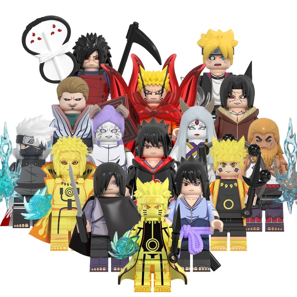 WM6152 WM6153 WM6154 Series Anime Action Figure Bloco De Construção Coleção Brinquedos