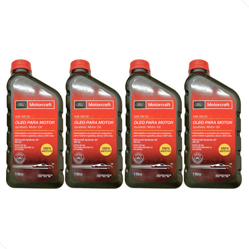 Kit 4 Óleo Motorcraft 5w20 Ford Ecosport 1.5 Dragon 2018/21 Ford Ka 2017 a 2021