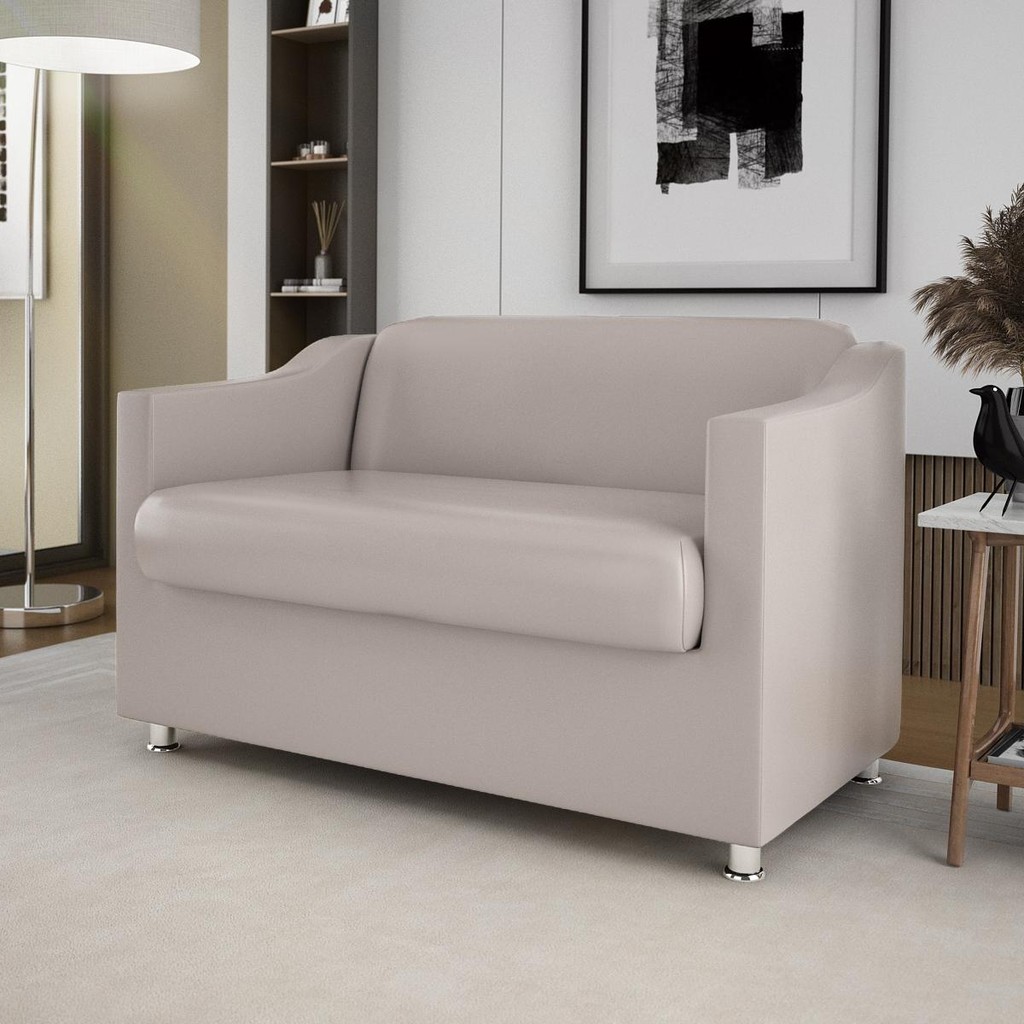 Sofá Namoradeira Tilla Reforçada Luxo em Tecido Courino em Oferta na Shopee