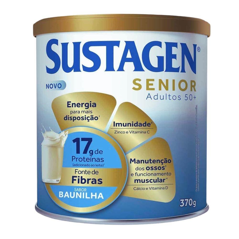 SUSTAGEN SENIOR ADULTO 50+ SABOR BAUNILHA COM 370G
