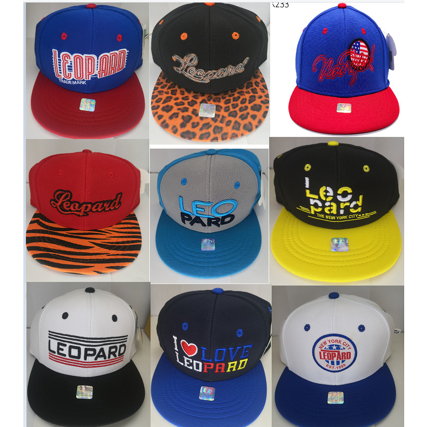 Boné Infantil bordado Aba Reta New York Leopard Original presente de aniversári em Oferta na Shopee