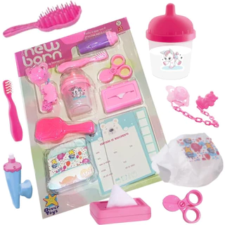 Kit Brinquedo c/ 11 Acessórios Para Bonecas Completo - Divertoys - Diver New Born