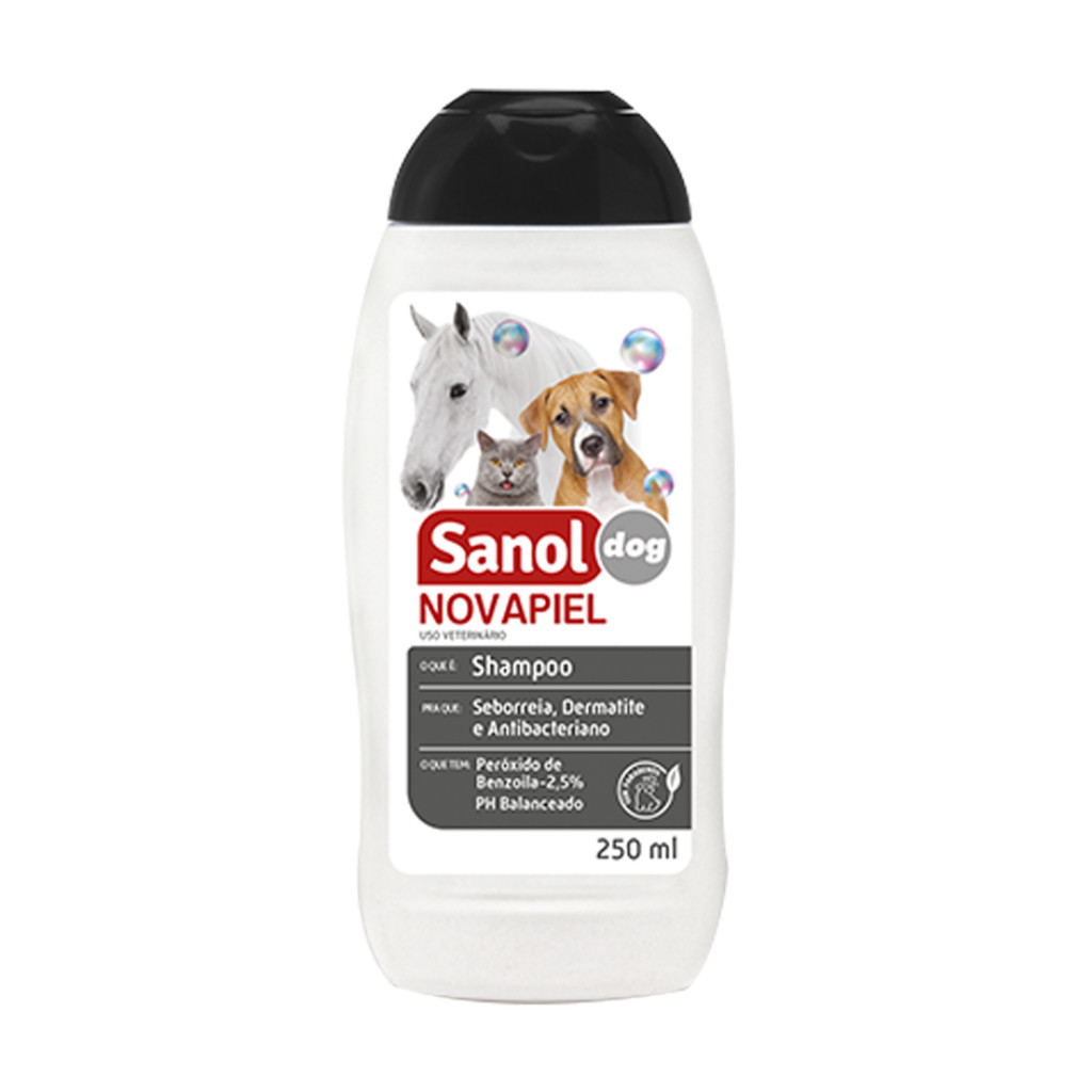Shampoo Novapiel Peles Sensíveis 250 ml - Sanol Dog em Oferta na Shopee