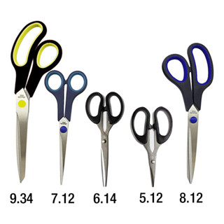 Kit 5 Tesouras Multiuso Cabelo Papel Plastico Borracha Eva em Oferta na Shopee