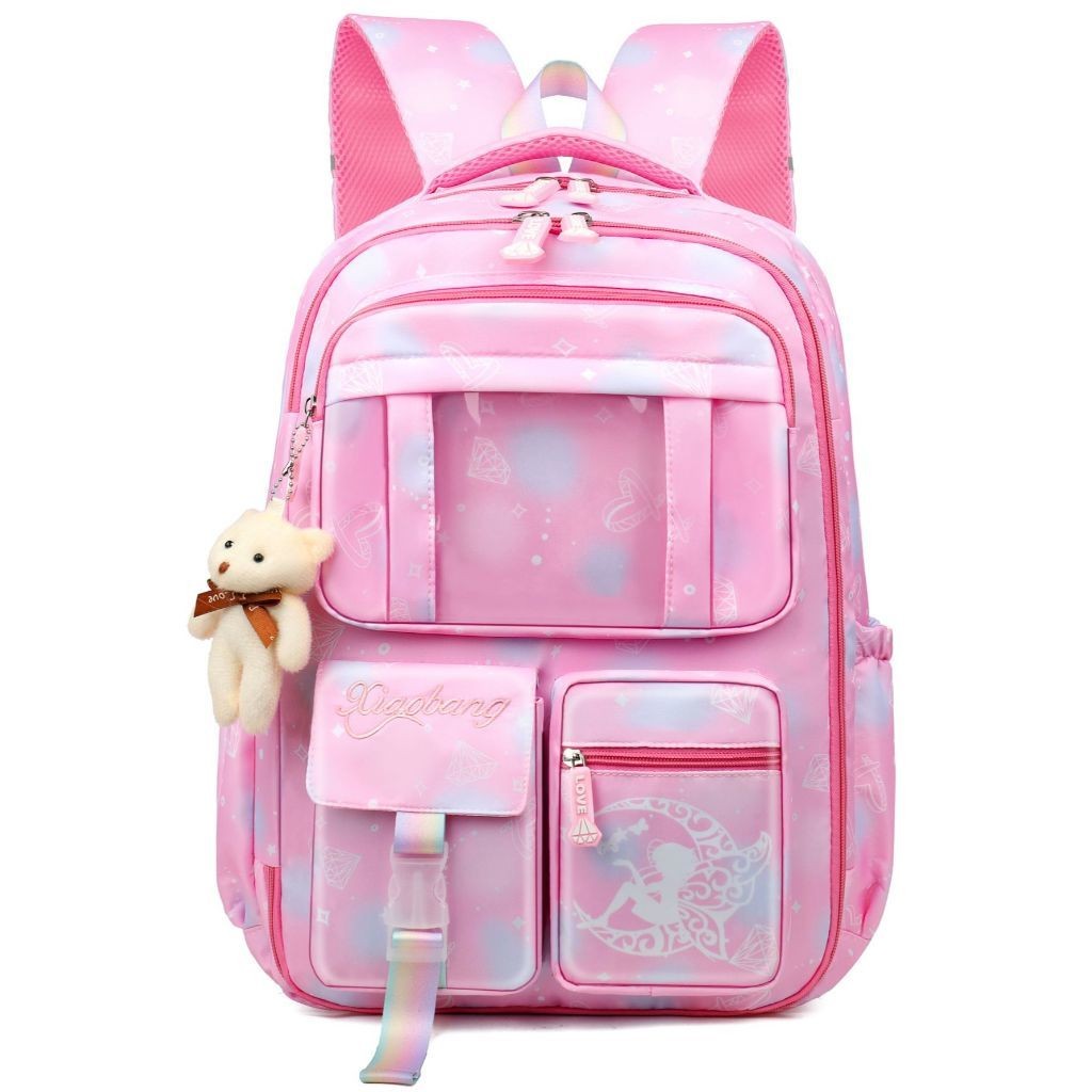 Mochila Escolar Feminina Infantil Juvenil Bolsa Grande Passeio Viajem Menina Grande Capacidade Com Chaveiro Abertura180º em Oferta na Shopee